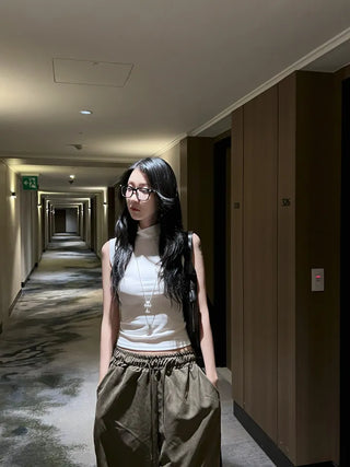 repeat plain slim sleeveless nasi