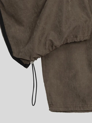 washed wide track pants