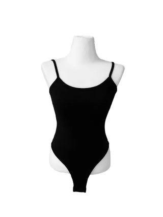 Hook Hot Girl Backless Black Strappy Bodysuit