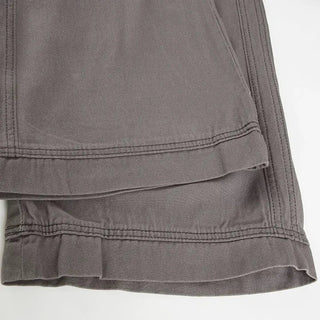 Vintage Y2K semi-bootcut washed banded cotton long flare pants