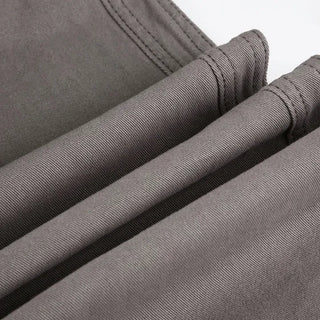 Vintage Y2K semi-bootcut washed banded cotton long flare pants