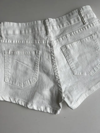 basic 3-part high-waist cotton shorts