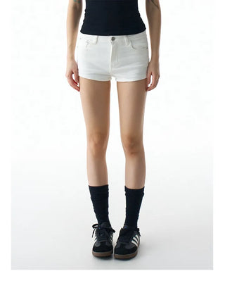 basic 3-part high-waist cotton shorts