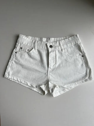 basic 3-part high-waist cotton shorts