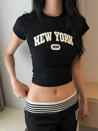 Low-rise number bootcut banding track training pants