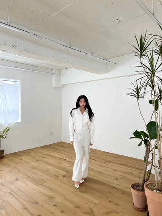 lace sagging banding layered English lettering jogger pants