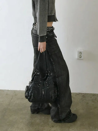 pigment cut semi-crop two-way zipper unique hooded zip-up