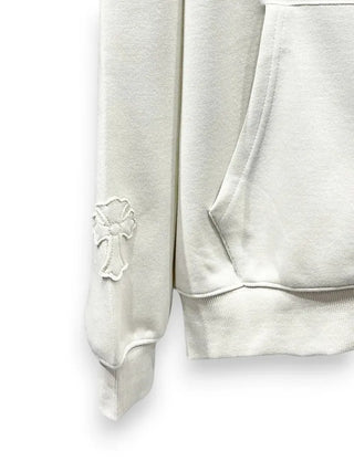 chrome cross patch back point overfit hooded zip-up