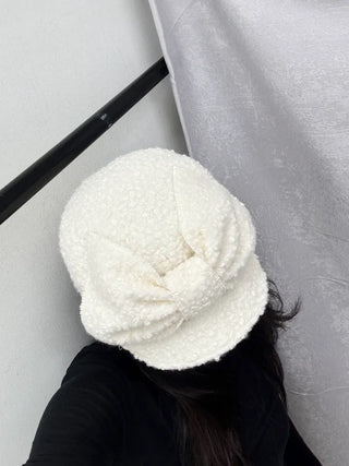 buckle ribbon poggle hunting cap sailor hat