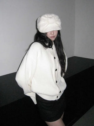 buckle ribbon poggle hunting cap sailor hat