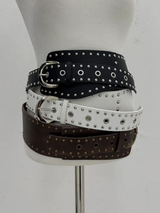 studded wide big size belt
