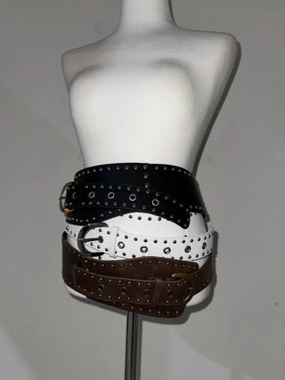studded wide big size belt