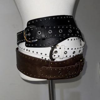 studded wide big size belt