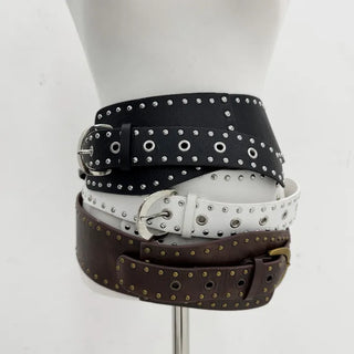 studded wide big size belt