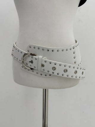 studded wide big size belt