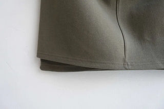 front double layered H-line midi skirt