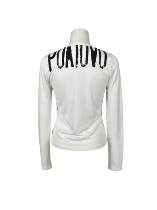 Face Graphic Slim Fit Long Sleeve T-Shirt