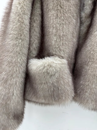Pocket Mink Donut Faux Fur Jacket