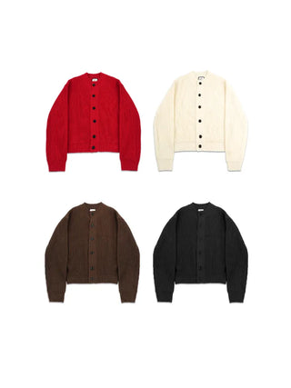 loose fit thick hachi cardigan