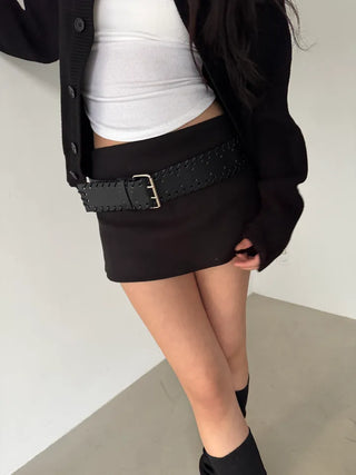 wool winter skirt pants inner pants miniskirt