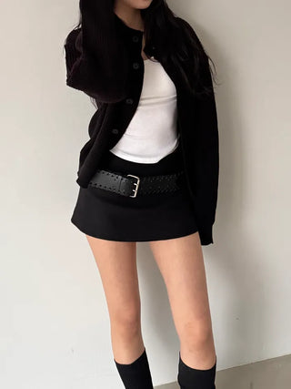 wool winter skirt pants inner pants miniskirt