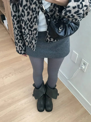 wool winter skirt pants inner pants miniskirt