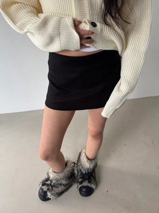 wool winter skirt pants inner pants miniskirt