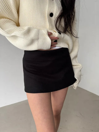 wool winter skirt pants inner pants miniskirt