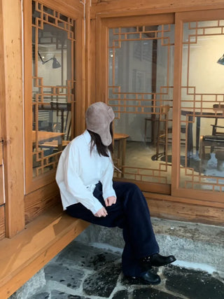 Mink faux fur earflap winter hat