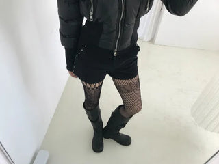 mesh see-through idol stockings