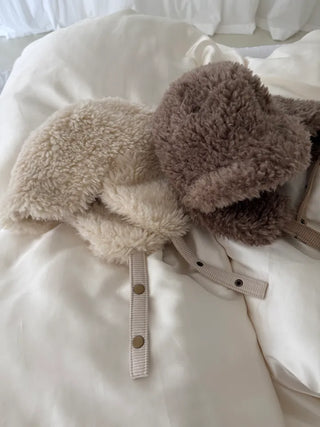 poggle boucle fur earflap reversible earmuff hat trooper hat