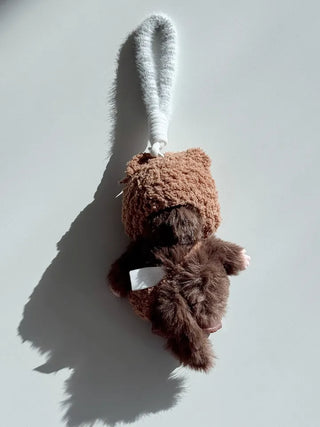 Monchhichi plush doll keychain key ring