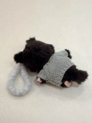 Monchhichi plush doll keychain key ring