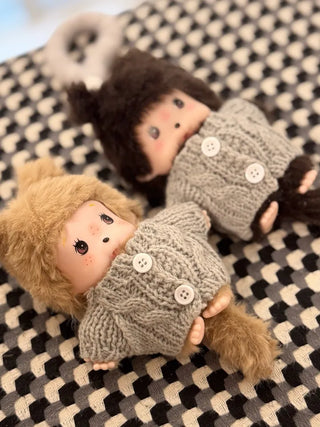 Monchhichi plush doll keychain key ring