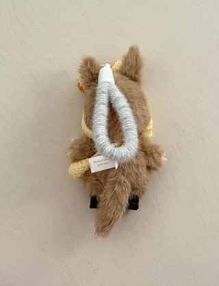 Monchhichi plush doll keychain key ring