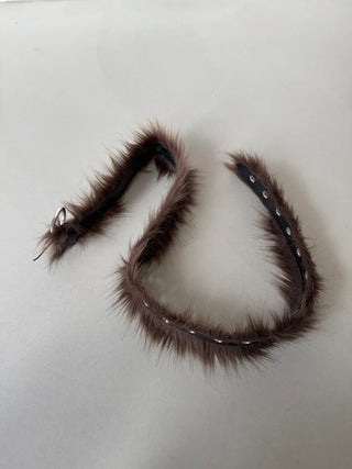 Kiko Eyelet Fur Belt