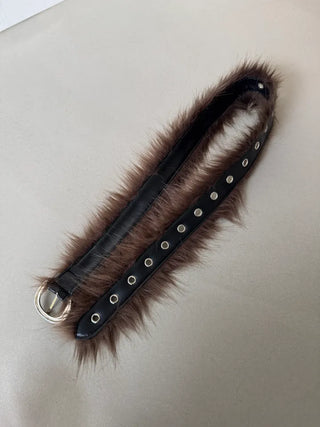 Kiko Eyelet Fur Belt