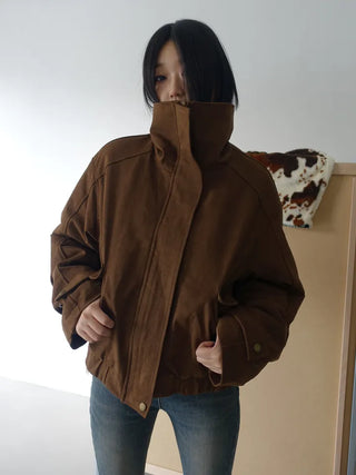 Detachable fur o Fleece lining* Fox fur trimmed Benyon faux fur mustang jacket