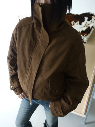 Detachable fur o Fleece lining* Fox fur trimmed Benyon faux fur mustang jacket