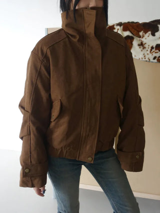 Detachable fur o Fleece lining* Fox fur trimmed Benyon faux fur mustang jacket