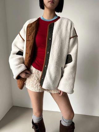 Poodle Fur Shorts Banded Shorts