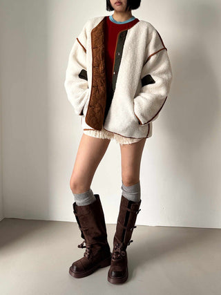 Poodle Fur Shorts Banded Shorts