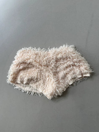 Poodle Fur Shorts Banded Shorts