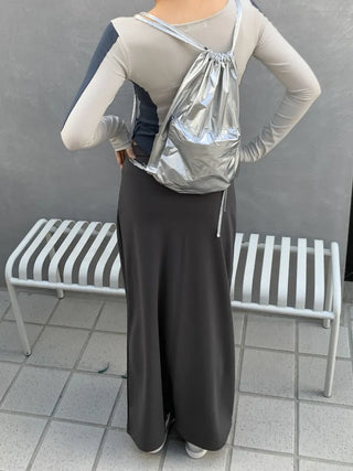 Jersey maxi long skirt
