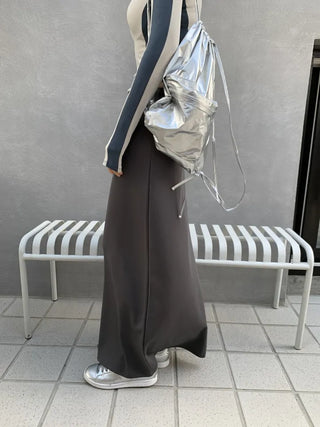Jersey maxi long skirt