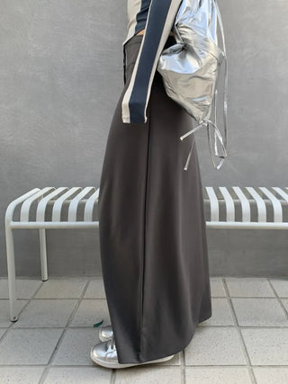 Jersey maxi long skirt