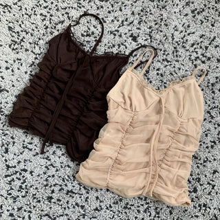 Lace Bustier Shirring Nashi