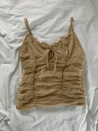 Lace Bustier Shirring Nashi