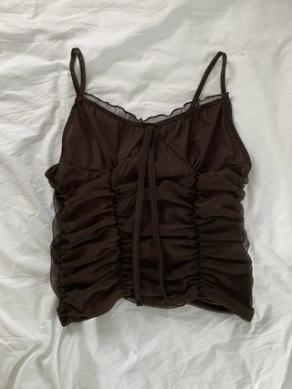 Lace Bustier Shirring Nashi