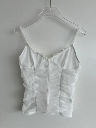 Lace Bustier Shirring Nashi